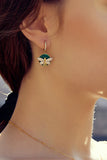 boucle d'oreille malachite