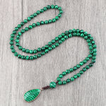 collier pierre verte