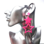 boucles d'oreille fluo