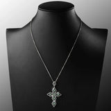 collier croix homme argent