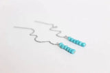 boucles d oreilles turquoises