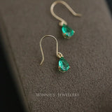 boucles d oreilles emeraude