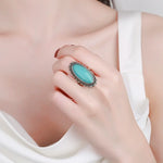 bague turquoise femme