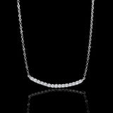 collier or blanc et diamant