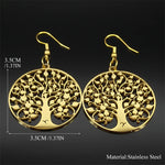 boucles d oreille arbre de vie