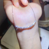 collier or blanc et diamant