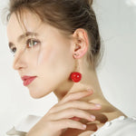 boucle d oreille cerise