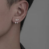 boucle d'oreille argent homme