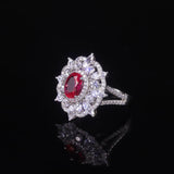 bague pierre rouge