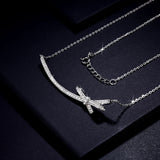 collier or blanc femme