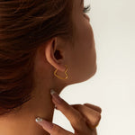 boucles d'oreilles inoxydable