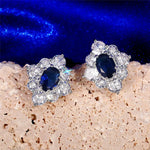 boucle d'oreilles bleu roi