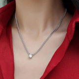 collier or blanc homme