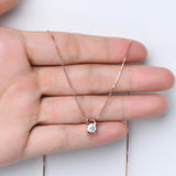 diamant solitaire collier