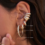 boucle d'oreille torsade