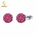 boucles d'oreille rose fushia