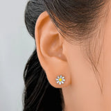 boucle d'oreille argent fillette