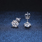 boucles d'oreilles puce diamant