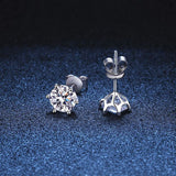 boucles d'oreilles puce diamant