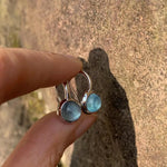 boucles d'oreilles aigue marine