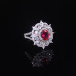 bague pierre rouge