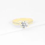 bague diamant or jaune