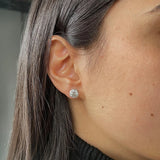 boucles d'oreille or blanc diamant