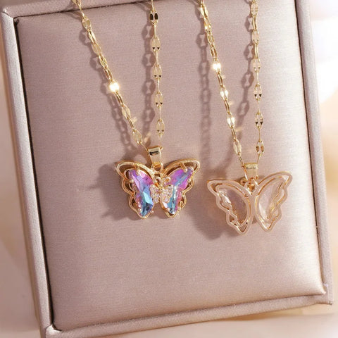 collier papillon