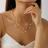 collier lettre prénom