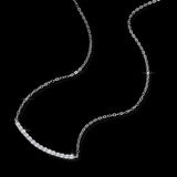 collier or blanc et diamant