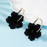 boucles d'oreilles fleurs