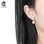 boucles d'oreille en nacre