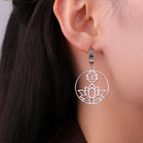 boucle d oreille lotus