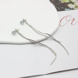 boucles d'oreilles chaines pendantes