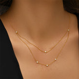 collier or femme 18 carats