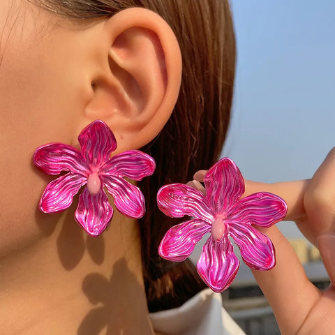 boucles d'oreilles fleurs