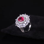 bague pierre rouge