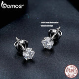 boucle d'oreille diamant solitaire