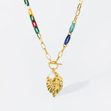 collier grosse maille femme