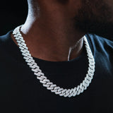 collier homme or blanc