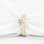 bague diamant or jaune