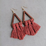 boucle d'oreille macrame