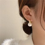 boucle d'oreilles femme perle