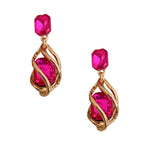 boucle d'oreille fushia