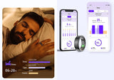 Mr qui dort pour montrer l'efficacité de la bague connectée