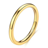 Bague mariage homme en titane dorée, d'une épaisseur de 2 mm.