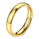 Bague mariage homme en titane dorée, d'une épaisseur de 4 mm.