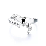 Bague pour enfant à taille réglable avec pendentif tyrannosaurus Rex (T-Rex).