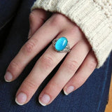 Bague qui change de couleur en alliage de zinc et zircone changeant de couleur selon votre humeur.